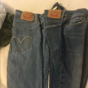 Levi Jeans, two pairs size 26